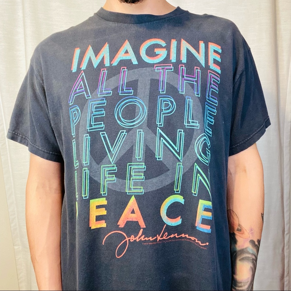 Zion John Lennon Imagine graphic tee